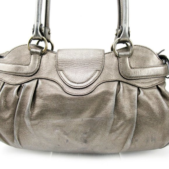 Authentic Salvatore Ferragamo Shoulder Bag Gancini Leather - Picture 4 of 9